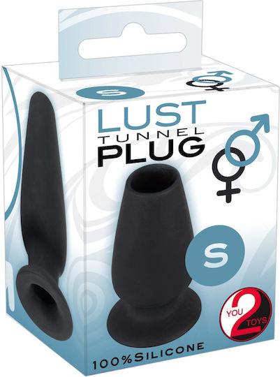 You2Toys Lust Tunnel Plug Small Анална тапа Small Black 7.5см