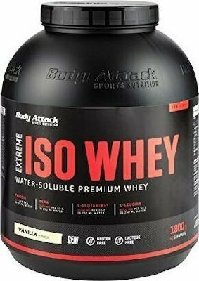 Body Attack Extreme Iso Whey Pro Molkenprotein Glutenfrei mit Geschmack Schokolade 1.8kg