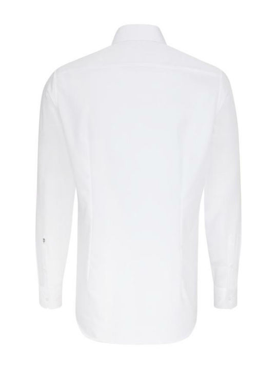 Seidensticker Men's Shirt Long Sleeve Cotton White