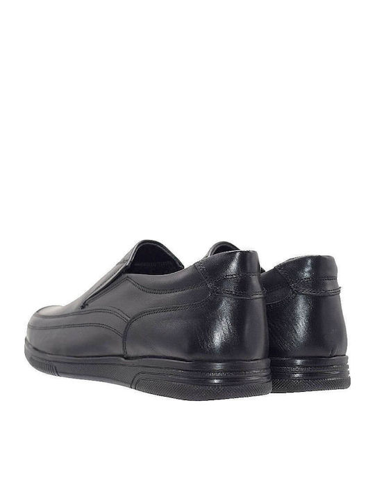 Leder Herren Freizeitschuhe Anatomisch Schwarz
