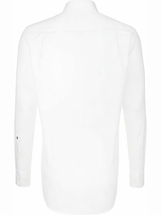 Seidensticker Men's Shirt Long Sleeve White