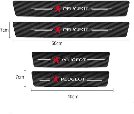 Car Interior Decorative Door Sill 4 Pieces