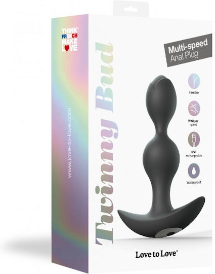 Love to Love Twinny Bud Anal Plug mit Vibration Schwarz
