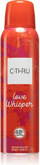 C-Thru Love Whisper Deodorant Körper Αποσμητικό 48h σε Spray 150ml