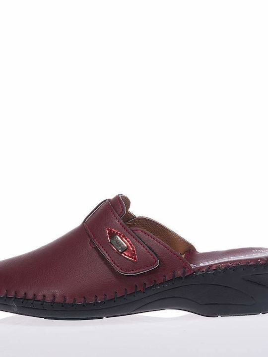 FILD SPARTA-17 SLIPPERS WITH VELCRO BURGUNDY