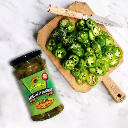 El Sabor Πιπεριές Nacho Sliced Jalapenos 225gr