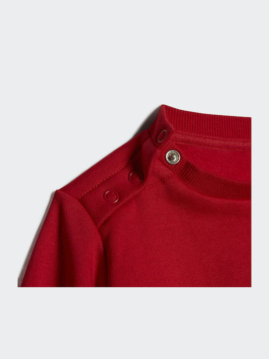 Kids Sweatpants Set Red 2pcs Badge of Sport