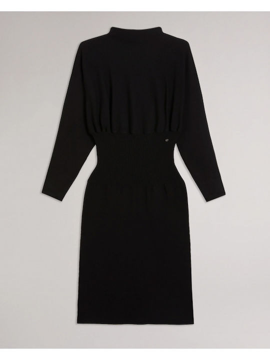 Alice Midi Evening Dress Black