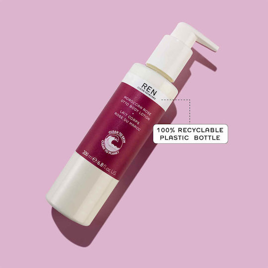 Ren Moroccan Rose Otto Ενυδατική Κρέμα Σώματος για Όλες τις Επιδερμίδες 200ml