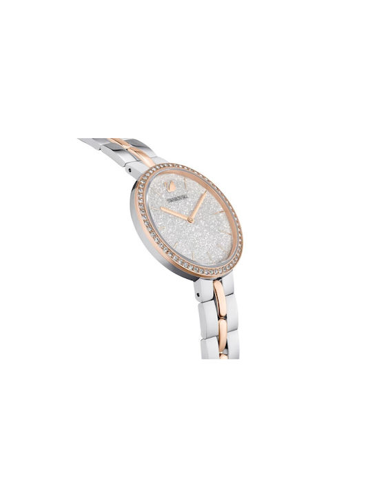 Swarovski Cosmopolitan Women's Watch with Pink Gold Metal Bracelet