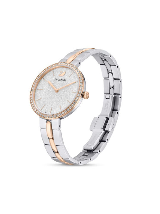 Swarovski Cosmopolitan Women's Watch with Pink Gold Metal Bracelet