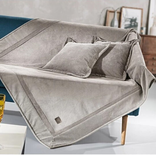 Guy Laroche Ριχτάρι Τριθέσιου Καναπέ Rubicon 170x300εκ. Wenge