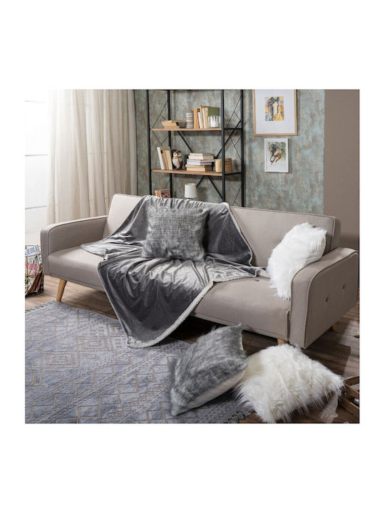 Teoran Velour Decke Pelzig Couch 130x160cm