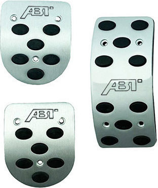 Carner Car Pedal Set for VW until 2004 Aluminum Silver 4pcs
