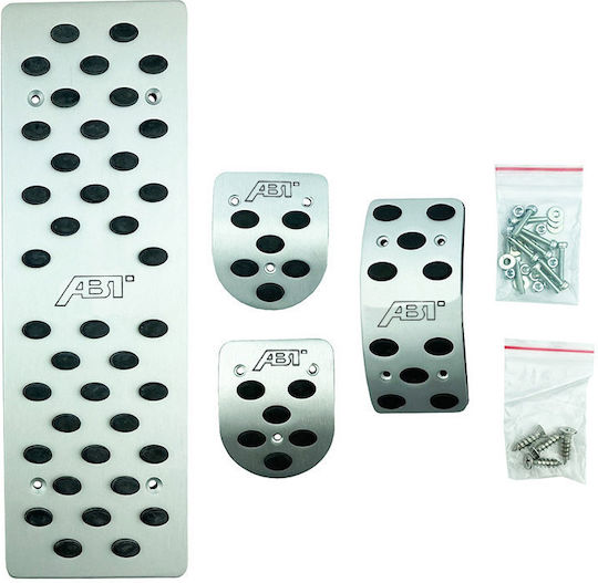 Carner Car Pedal Set for VW until 2004 Aluminum Silver 4pcs