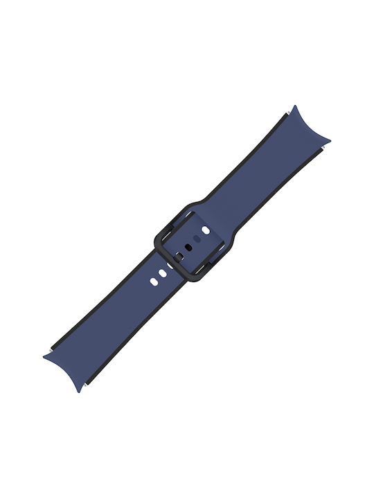 Samsung Two-tone Sport M/L Λουράκι Σιλικόνης Navy Μπλε (Galaxy Watch4 / Watch5 / Watch5 Pro)
