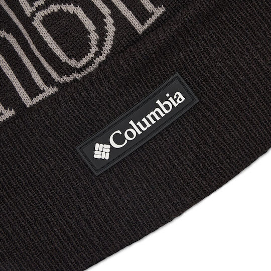 Polar Powder™ II Pom Pom Beanie Unisex Fleece Beanie Knitted in Gray color