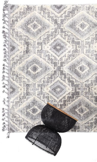 Royal Carpet La Casa 7810A Teppich Rechteckig Synthetisch,Polyester/Cotton/Leather mit Fransen D. Grey / L. Grey