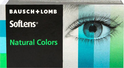 Bausch & Lomb Soflens Natural Colors 2 Μηνιαίοι Έγχρωμοι Χωρίς Διοπτρία Φακοί Επαφής Υδρογέλης