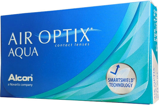 Air Optix Aqua 6 Μηνιαίοι Φακοί Επαφής Σιλικόνης Υδρογέλης