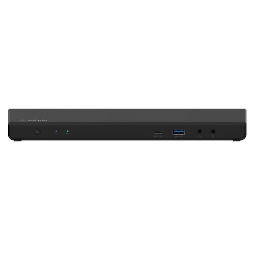 Belkin Connect USB-C Docking Station with HDMI/DisplayPort 4K PD Ethernet and Support for 3 Monitors Black