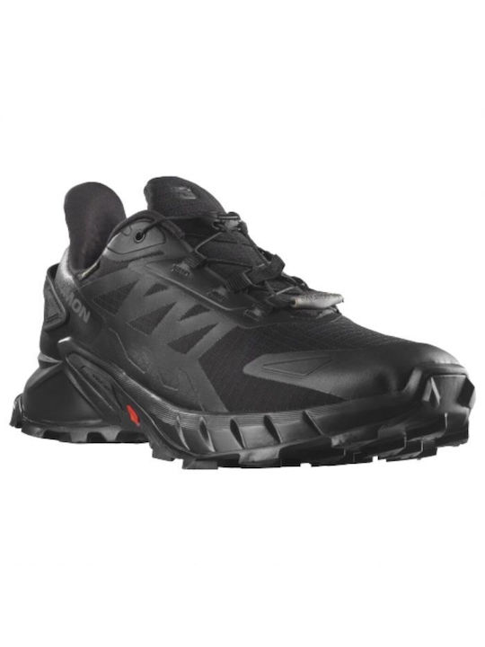 Salomon Supercross 4 GTX Men's Trail Running Sport Shoes Black Waterproof Gore-Tex Membrane