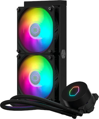 CoolerMaster Masterliquid ML240L V2 Υδρόψυξη Επεξεργαστή Διπλού Ανεμιστήρα 120mm για Socket AM4/AM5/1200/115x με ARGB Φωτισμό
