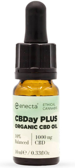 Enecta CBDay Plus Full Spectrum Balanced Έλαιο Κάνναβης σε Σταγόνες 1000mg με 10% CBD 10ml