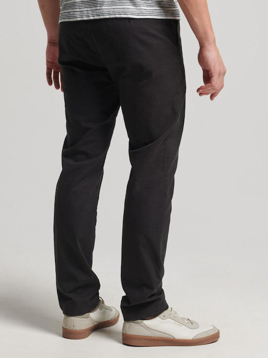 Superdry Studios Pantaloni pentru bărbați Chino Negru