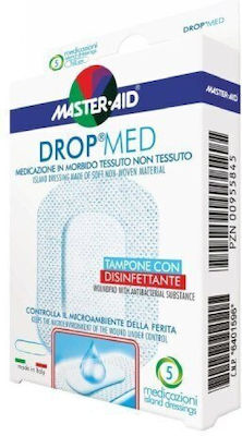 Master Aid Drop Med Plasters 12.5x12.5cm 5pcs