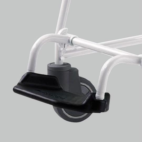 Meyra McWet Αναπηρικό Αμαξίδιο Μπάνιου Mobile Shower Chair & Commode 43cm Μαύρο