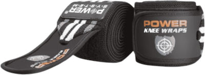 Power System PS-3700 Elastic Knee Wrap Grey / Black