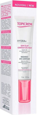 Topicrem Hydra+ Radiance Straffende- & für die Augen gegen gegen Augenringe 15ml