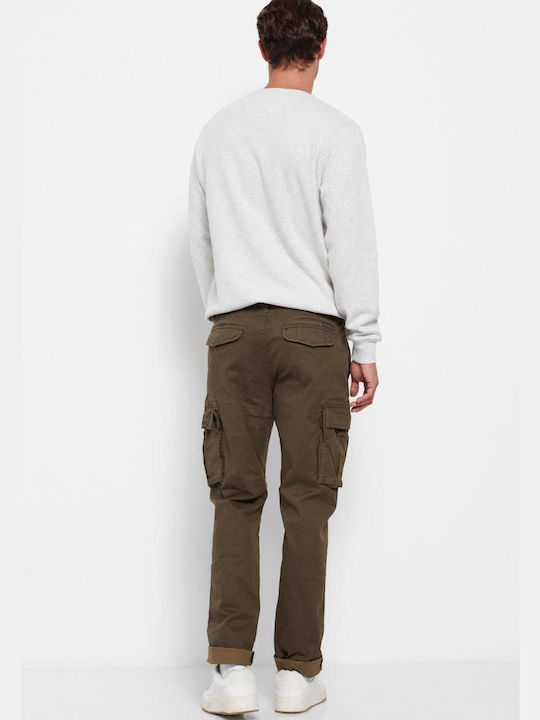 Funky Buddha Herrenhose Cargo in Normaler Passform Khaki