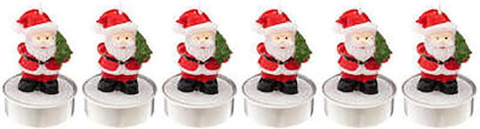 Atmosphera Atmosphera Christmas Candle Red Santa Claus 6 Pieces