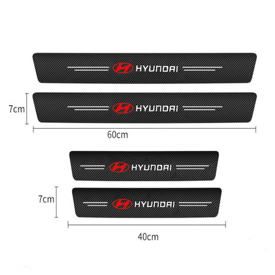 Car Interior Decorative Door Sills 4pcs