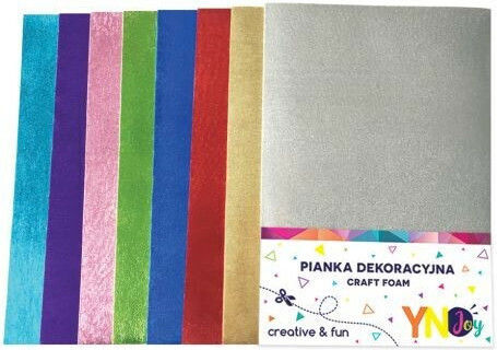 interDRUK Αφρώδες Χαρτί Μεταλλιζέ Metallic A4 8 Φύλλα