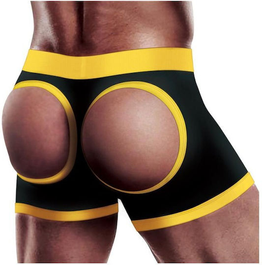 Lovetoy Ingen Horny Strap On Shorts Бельо в Черен цвят