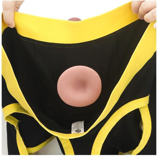Lovetoy Ingen Horny Strap On Shorts Бельо в Черен цвят