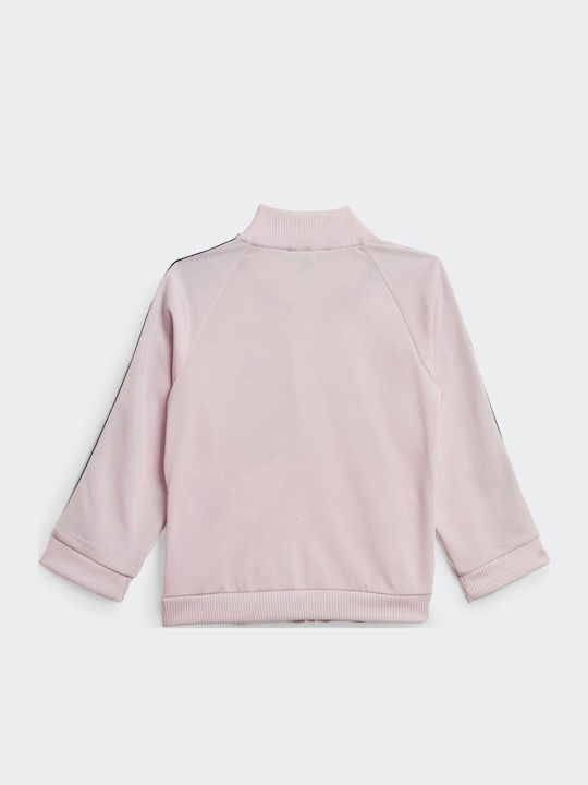Παιδικό Σετ Φόρμας Ροζ 2τμχ 3-Stripes Tricot