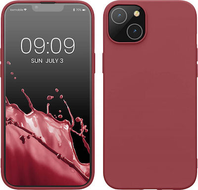 KWmobile Rubberized Silicone Back Cover Dark Rose (iPhone 14 Plus)