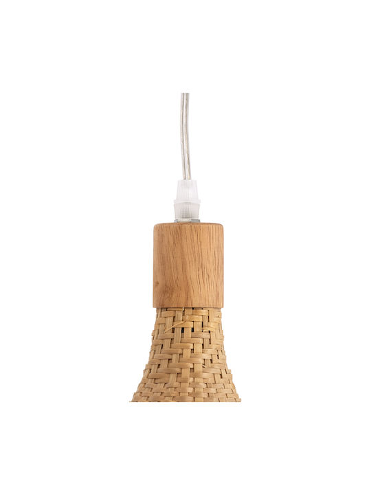 GloboStar Cuba Pendant Light Beige Grid with Socket E27 80x49cm