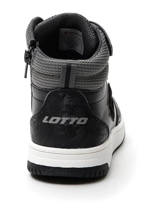 Lotto Παιδικά Sneakers High Rocket Amf για Αγόρι Μαύρα