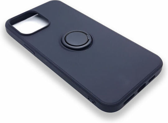 Vennus Ring Back Cover Σιλικόνης Μαύρο (iPhone 13 Pro Max)