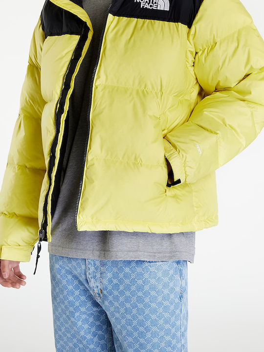 1996 Retro Nuptse Χειμωνιάτικο Μπουφάν Puffer Κίτρινο