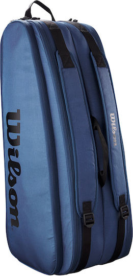 Wilson Ultra Tour V4 Τσάντα Πλάτης Τένις 6 Ρακετών Μπλε