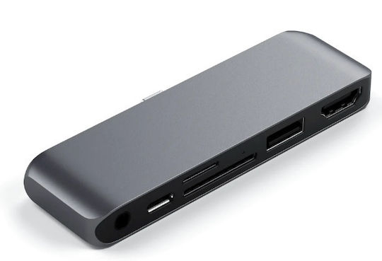 Satechi USB-C Stație de andocare cu HDMI 4K Argintiu (ST-MPHSDM)