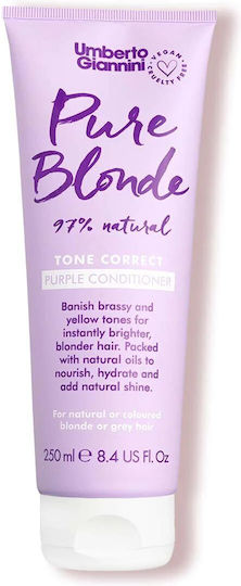 Umberto Giannini Flowerology Violet + Chamomile Blonde Conditioner Color Maintenance for Coloured Hair 250ml