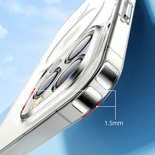 Joyroom 14D Umschlag Rückseite Silikon Magnetisch Transparent (iPhone 14)