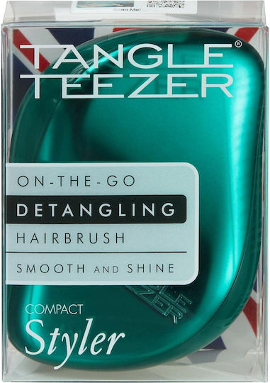 Tangle Teezer Compact Styler Βούρτσα Μαλλιών Emerald Green
